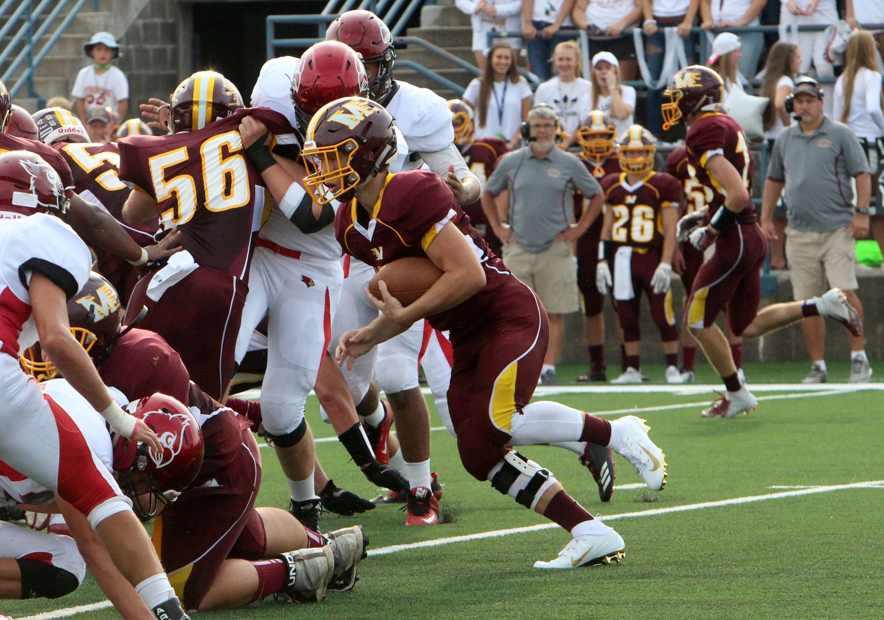 Chi-Hi football at Menomonie 8-31-18